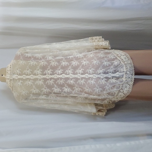 Nightcap by carisa rene lace kimono 85% Cotton, 15% Nylon Size 2 - Picture 7 of 9